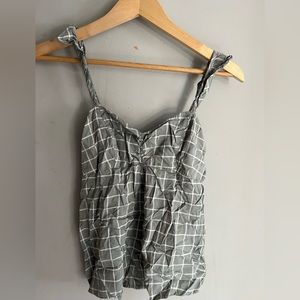 Abercrombie plaid tank top